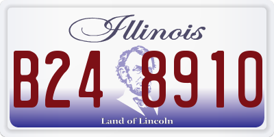 IL license plate B248910