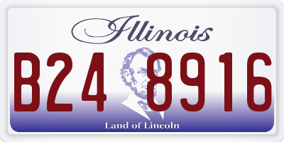 IL license plate B248916