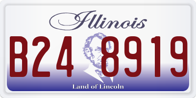 IL license plate B248919