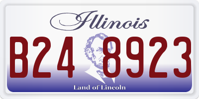 IL license plate B248923
