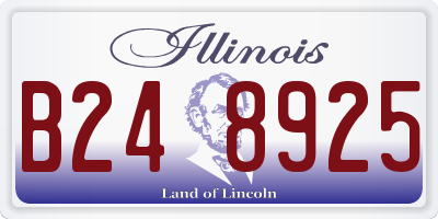 IL license plate B248925