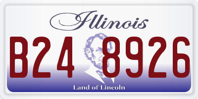 IL license plate B248926