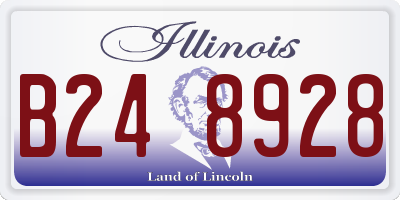 IL license plate B248928