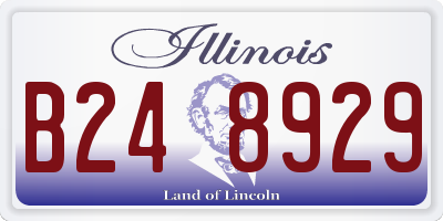 IL license plate B248929