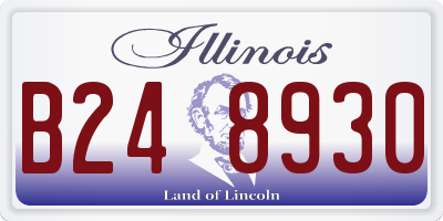 IL license plate B248930