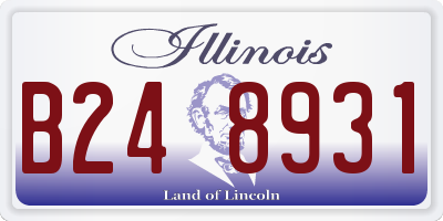 IL license plate B248931