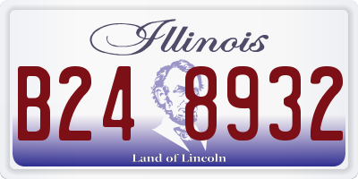 IL license plate B248932