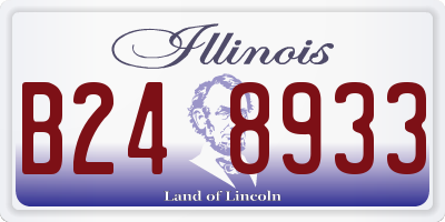 IL license plate B248933