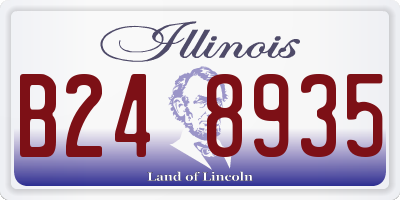 IL license plate B248935