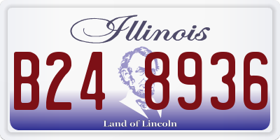 IL license plate B248936
