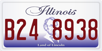 IL license plate B248938