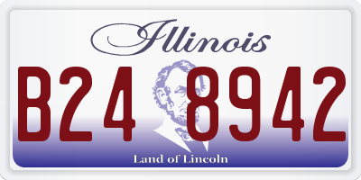 IL license plate B248942