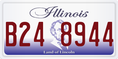 IL license plate B248944