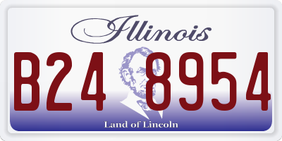 IL license plate B248954