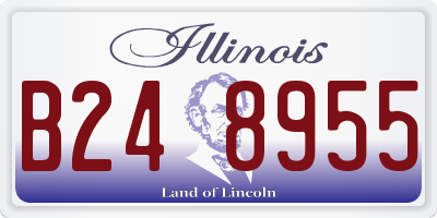 IL license plate B248955