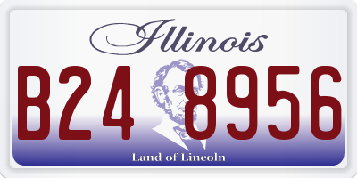 IL license plate B248956