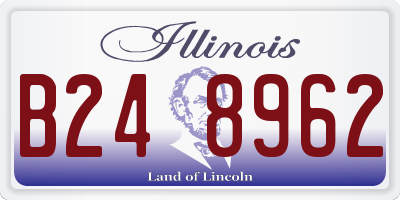 IL license plate B248962
