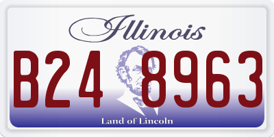 IL license plate B248963