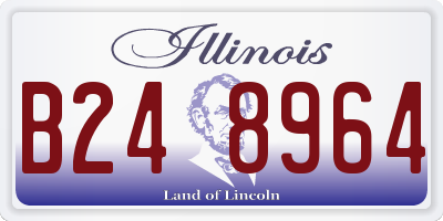 IL license plate B248964