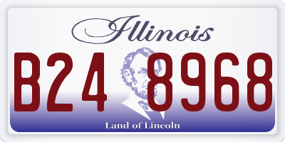 IL license plate B248968