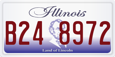 IL license plate B248972