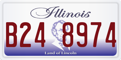IL license plate B248974