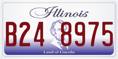 IL license plate B248975