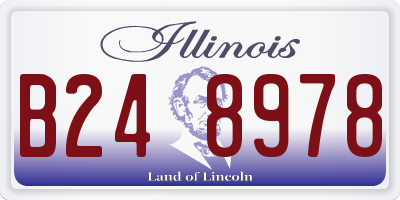 IL license plate B248978