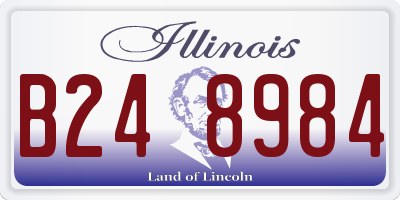 IL license plate B248984