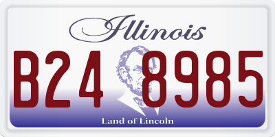 IL license plate B248985