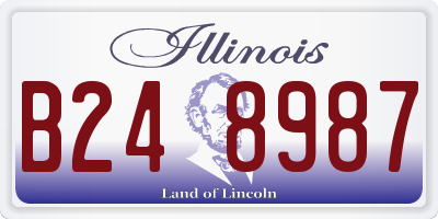 IL license plate B248987