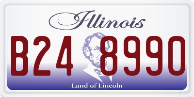 IL license plate B248990