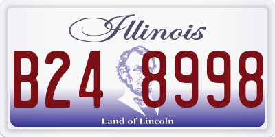 IL license plate B248998