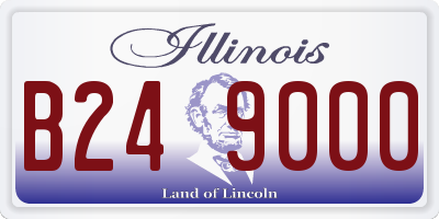IL license plate B249000