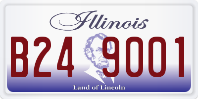 IL license plate B249001