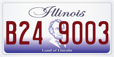 IL license plate B249003