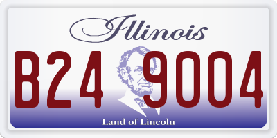 IL license plate B249004