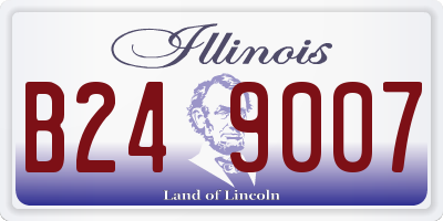 IL license plate B249007