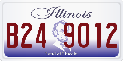 IL license plate B249012
