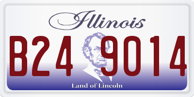 IL license plate B249014