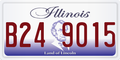 IL license plate B249015