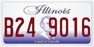 IL license plate B249016
