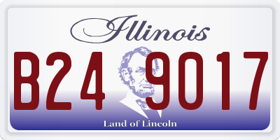 IL license plate B249017