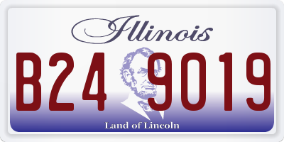 IL license plate B249019