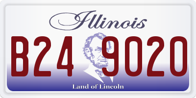 IL license plate B249020