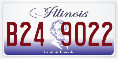 IL license plate B249022