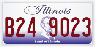 IL license plate B249023
