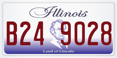 IL license plate B249028