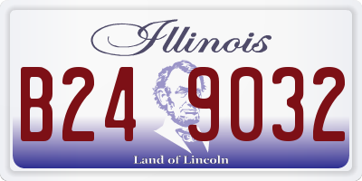 IL license plate B249032