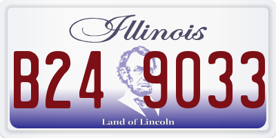 IL license plate B249033